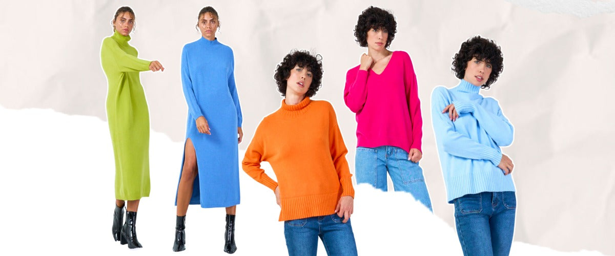 Glammy wholesale Italian satin-effect fashion knitwear basics affordable everyday