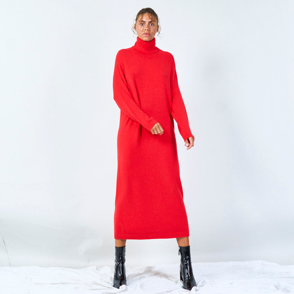 Cozy turtleneck long sweater dress wholesale – LEIVIP