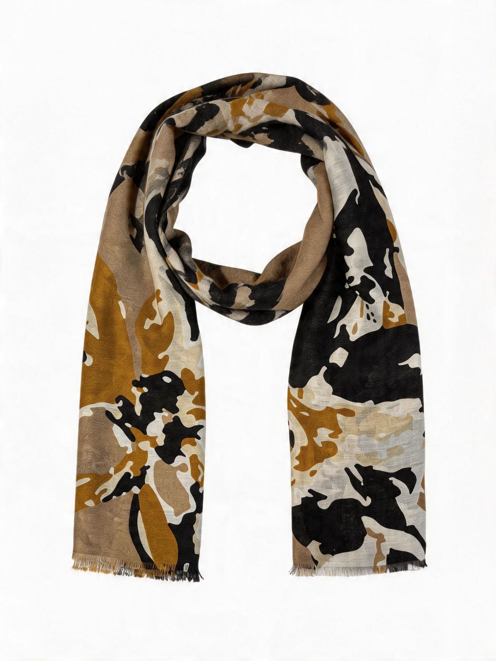 Abstract Floral-Print Scarf wholesale - image 1