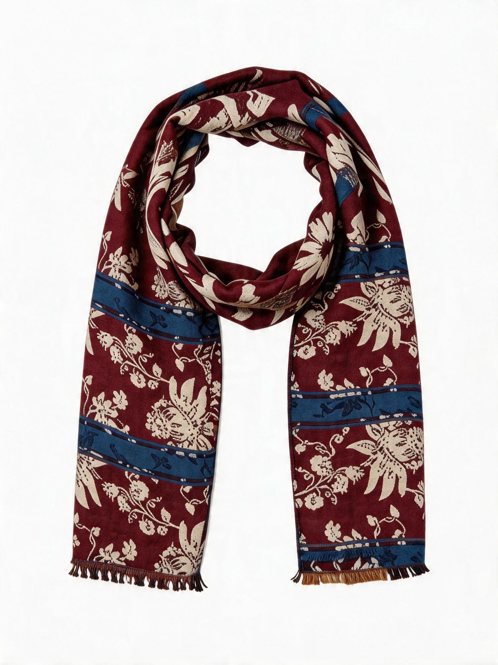 Ornamental Floral-Print Scarf wholesale - image 1
