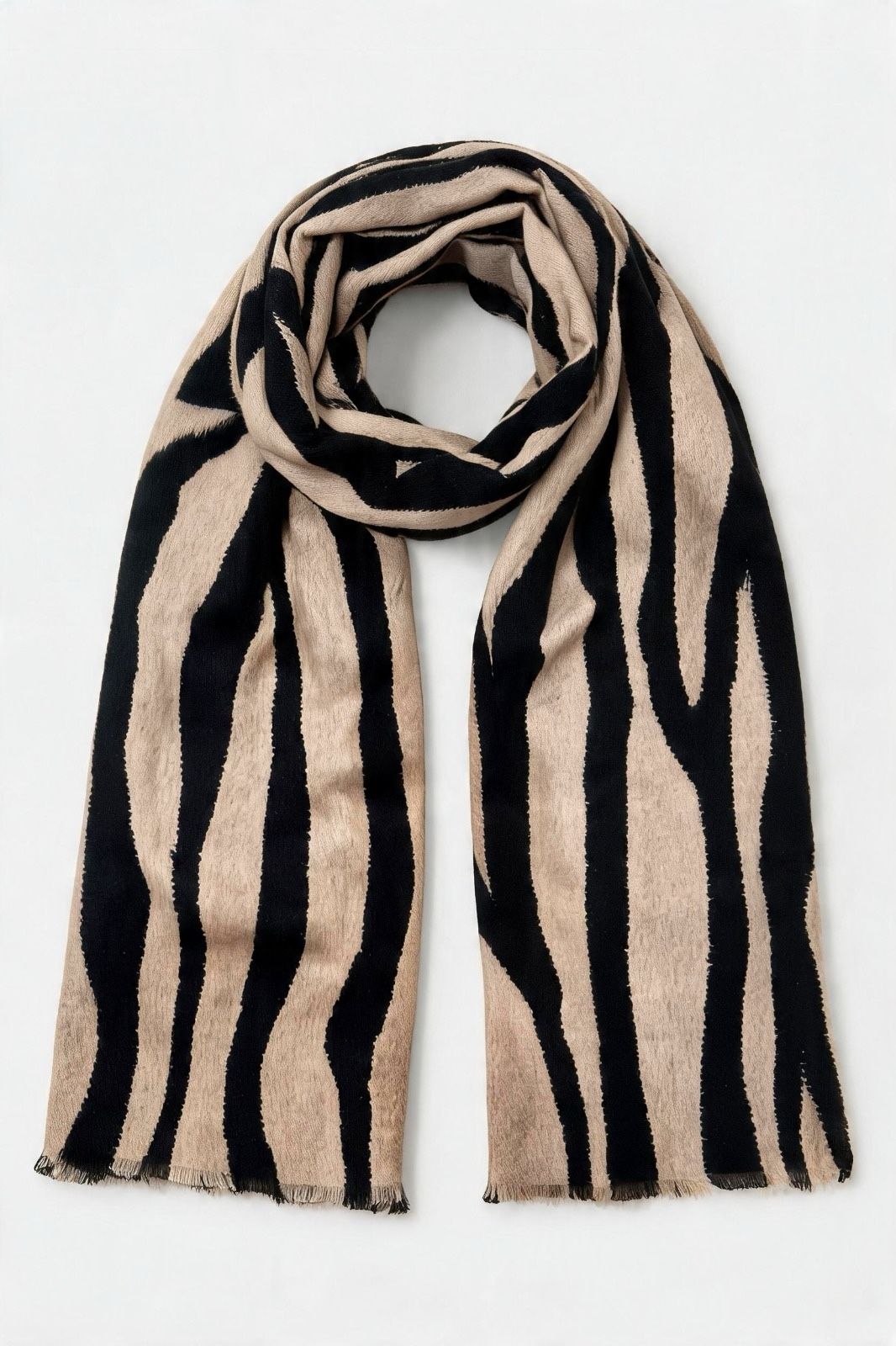 Zebra-Print Soft-Touch Scarf wholesale - image 1