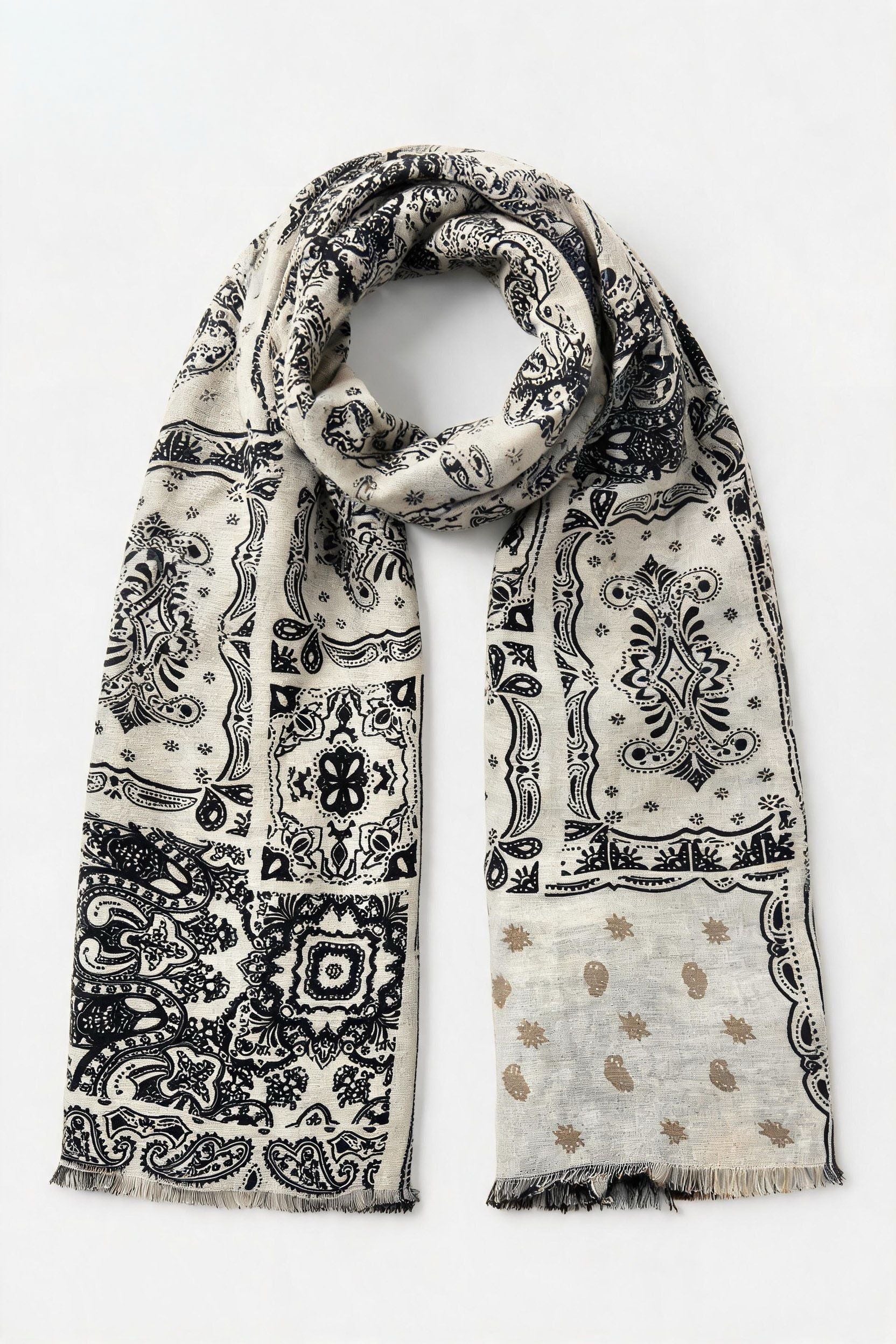 Paisley Border kevyt huivi - kuva 1