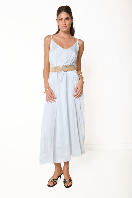 maxi dress wholesale Flowy cami – LEIVIP Style number Simple V Neck Tulle Style:LD194-263H Color:BLACK (001)