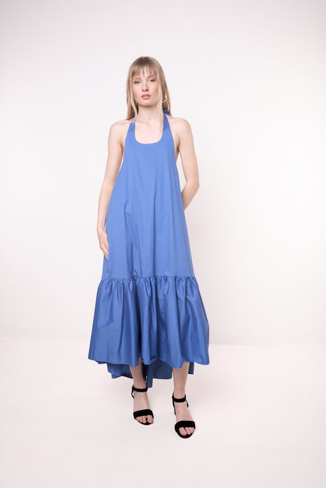 open back halter midi dress Open-back halter midi dress wholesale – LEIVIP