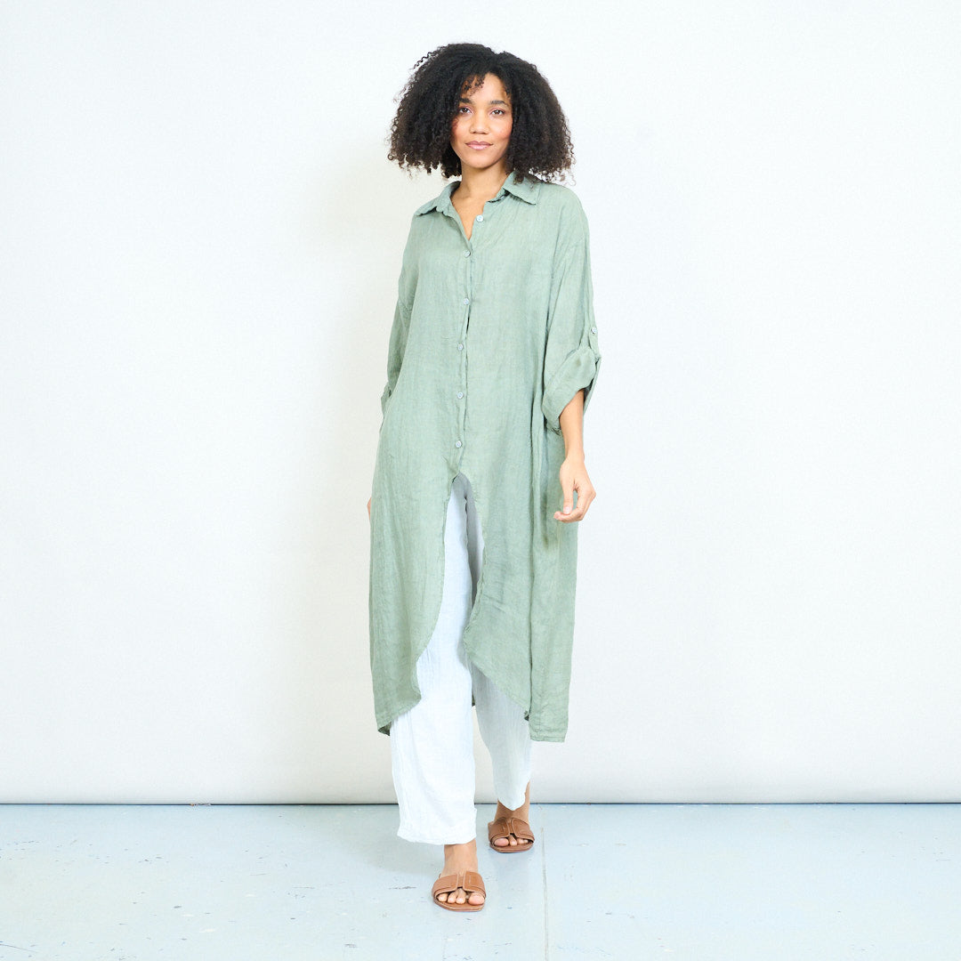 oversized midi shirt dress Black plus oversized midi t-shirt dress