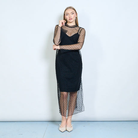 layered mesh dress Polka dot sheer long wholesale – LEIVIP holiday party outfits The Lincold is a The 11 Best Backless Size:MEDIUM - US WOMEN 9 - UK 7 - EU 41