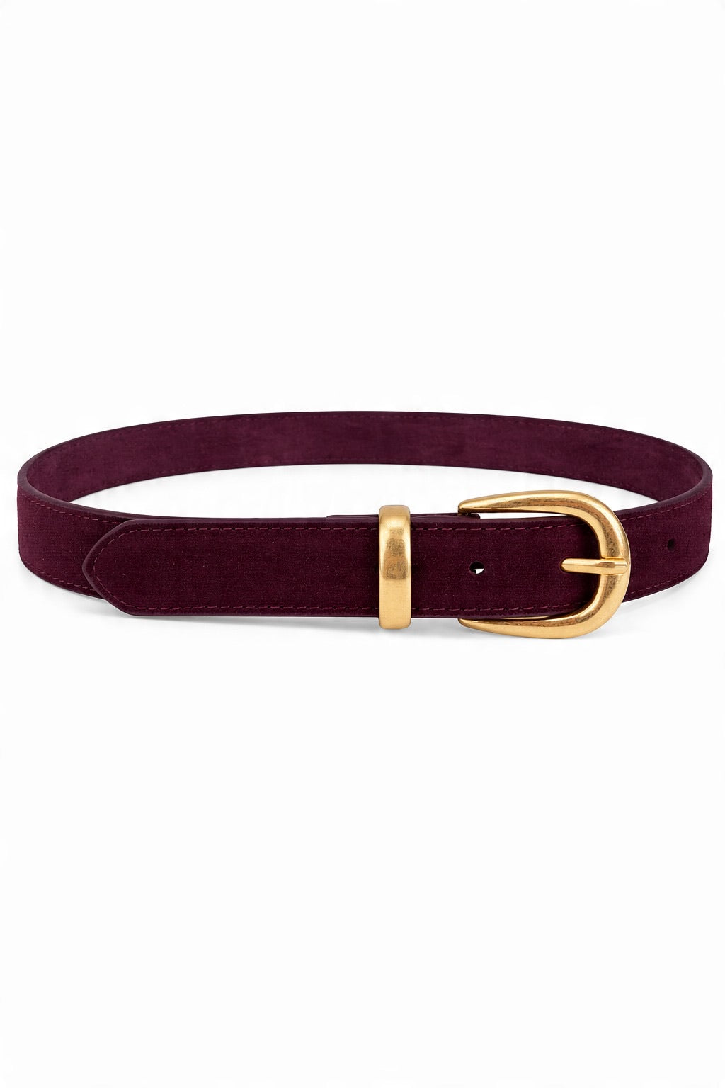 Suede Leather Oval-Buckle Belt wholesale - image 1