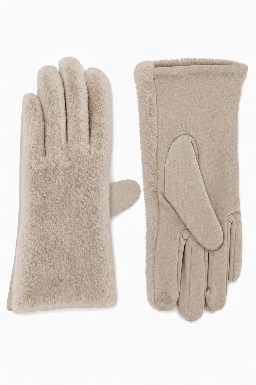 Faux-Fur Cuff Touchscreen Handsker engros - billede 1