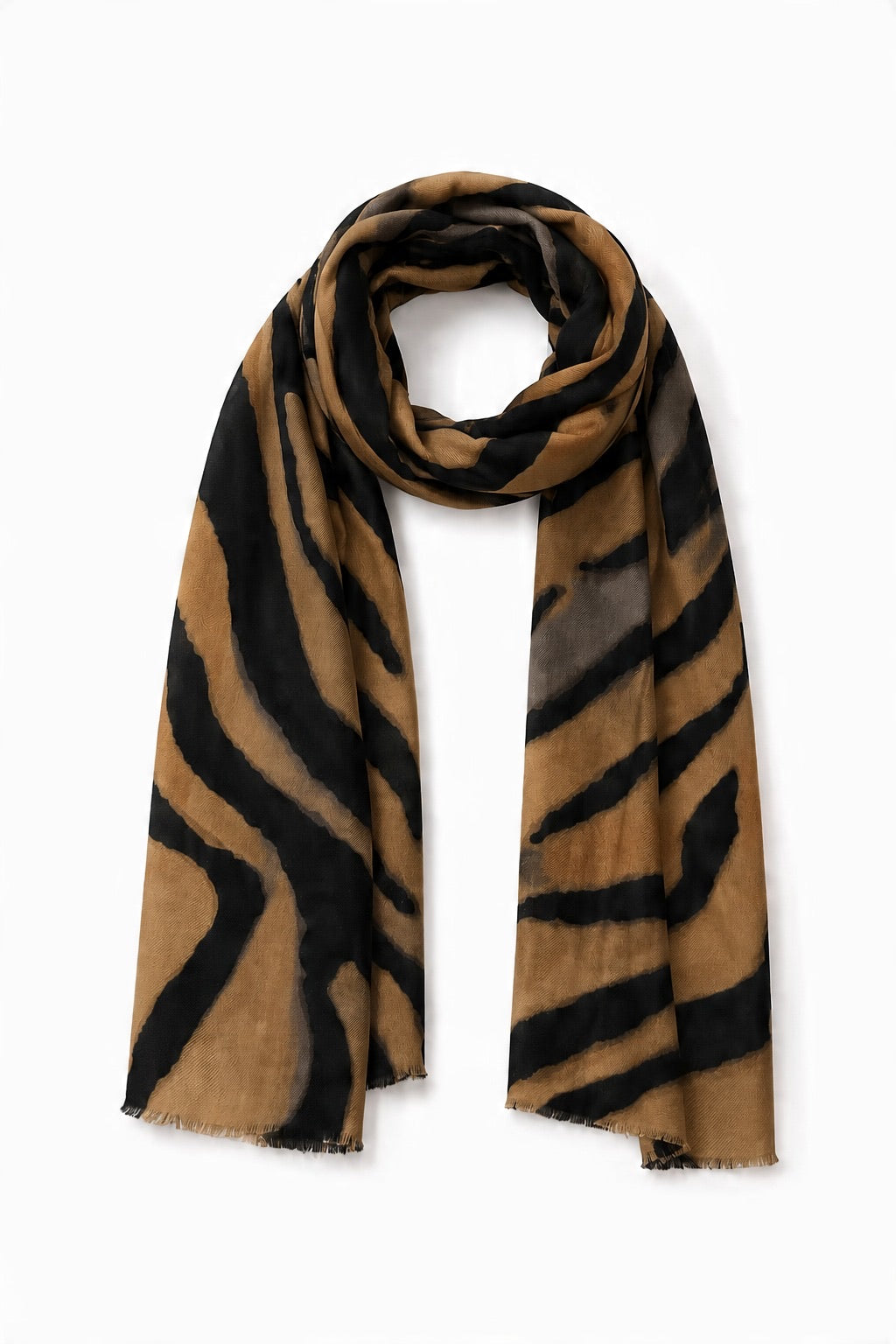 Zebra-Print Viscose-Blend Šalle - 1. attēls