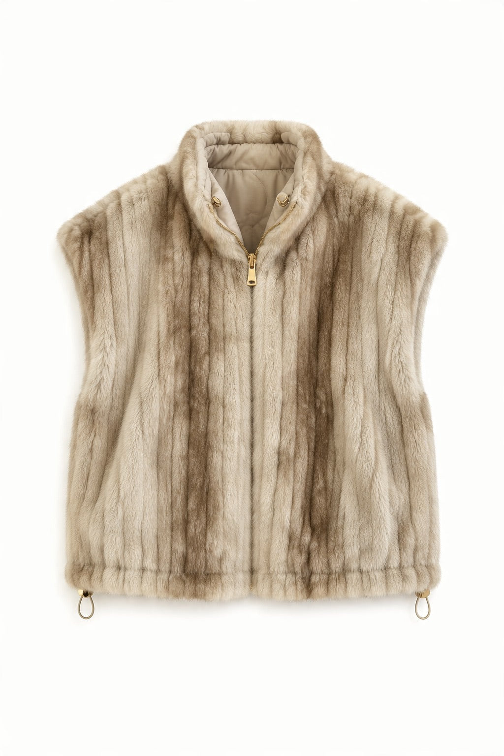 Vest Zip Bréige-Fionnaidh Mionc Inchúlaithe Inchúlaithe - íomhá 1