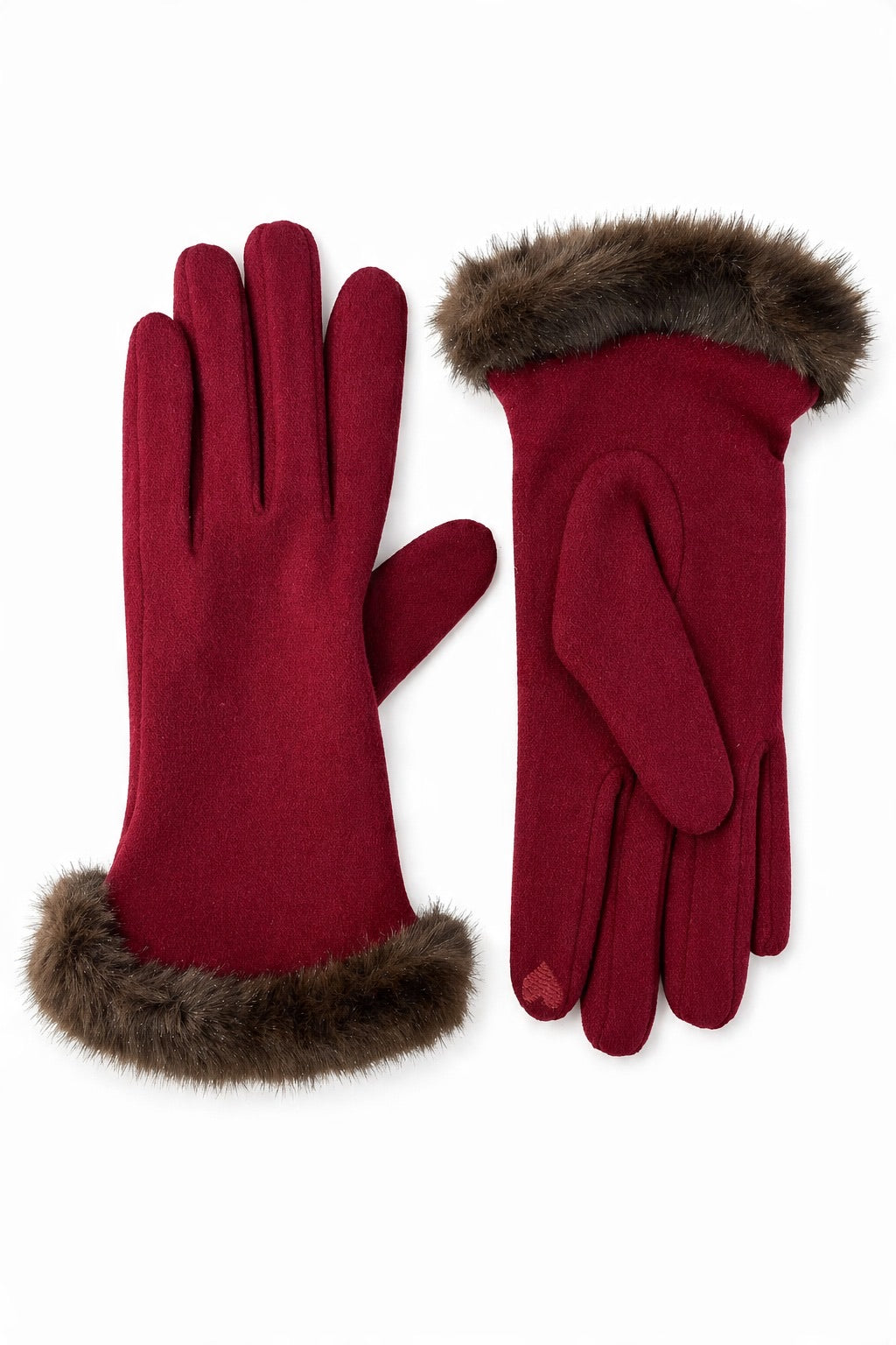 Mink-Effect faux-fur manchethandsker engros - billede 1