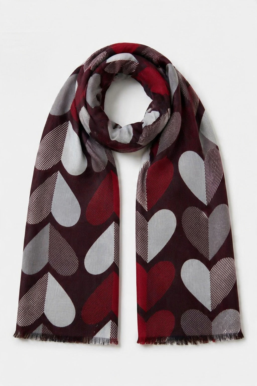 Abstract-Print Lightweight Scarf - image 1