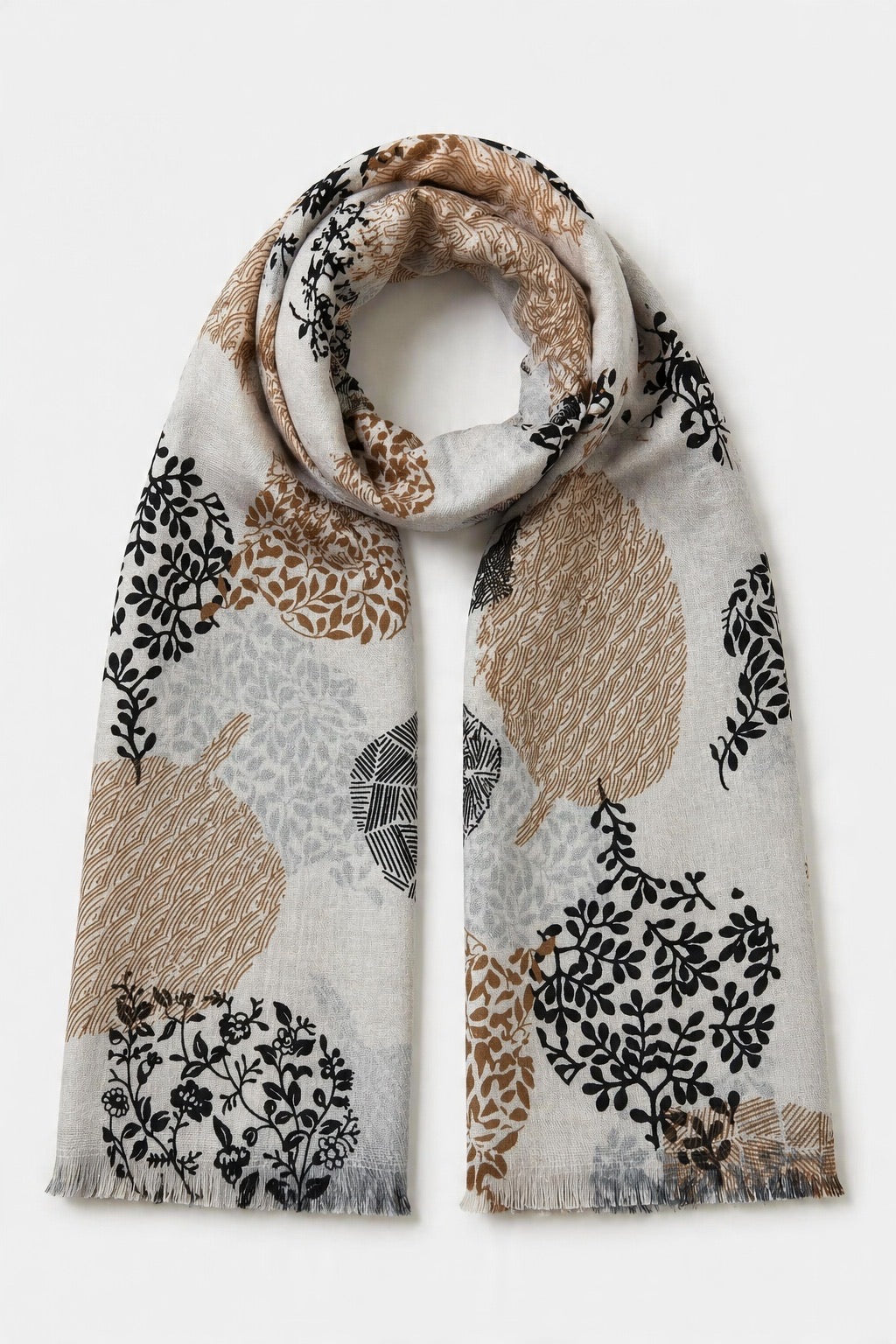 Floral Medallion-Print Scarf - image 1