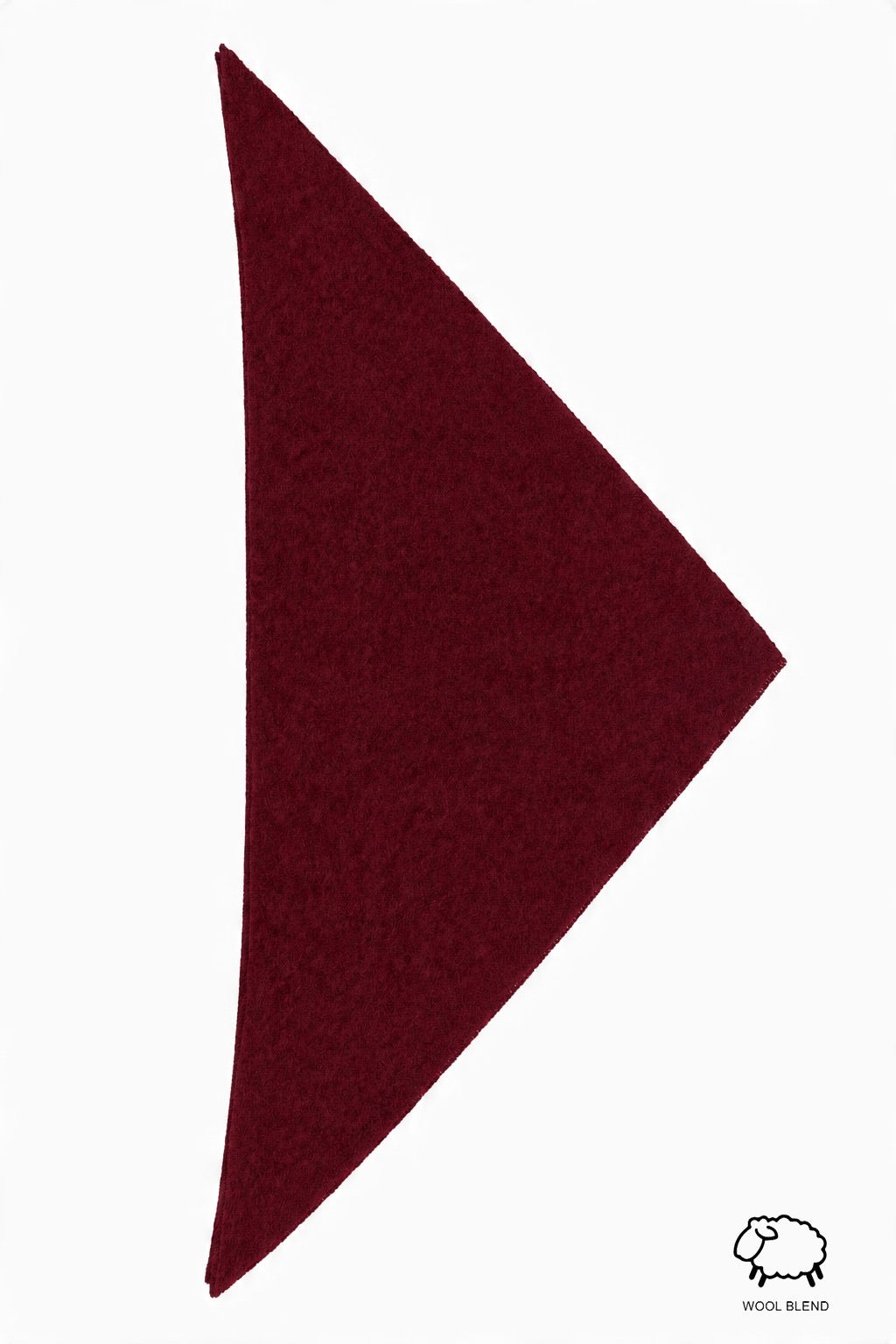 Écharpe triangulaire en mélange de laine brossée en gros - image 1
