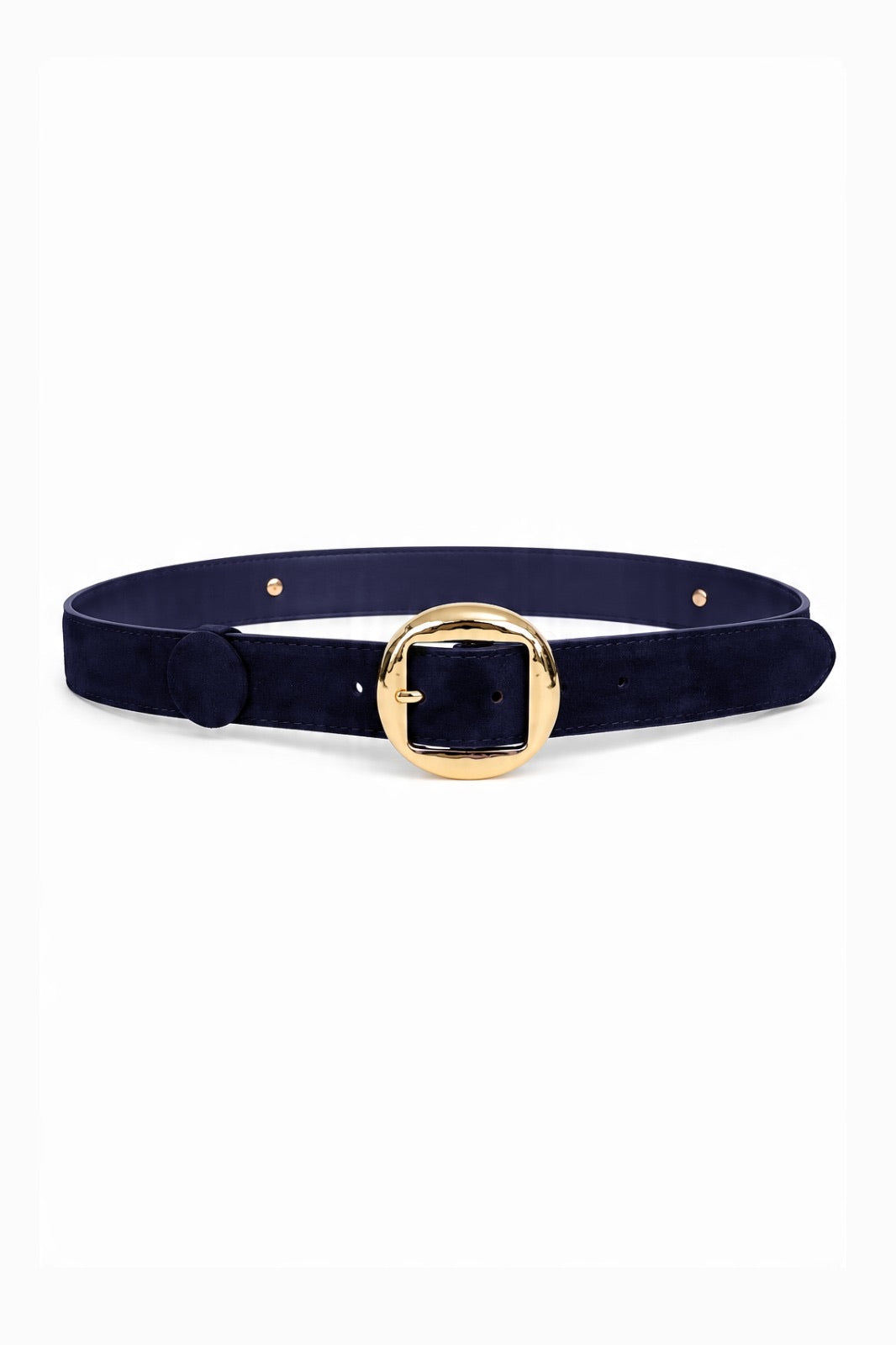 Oval-Buckle Faux-Leather Belt wholesale - image 1