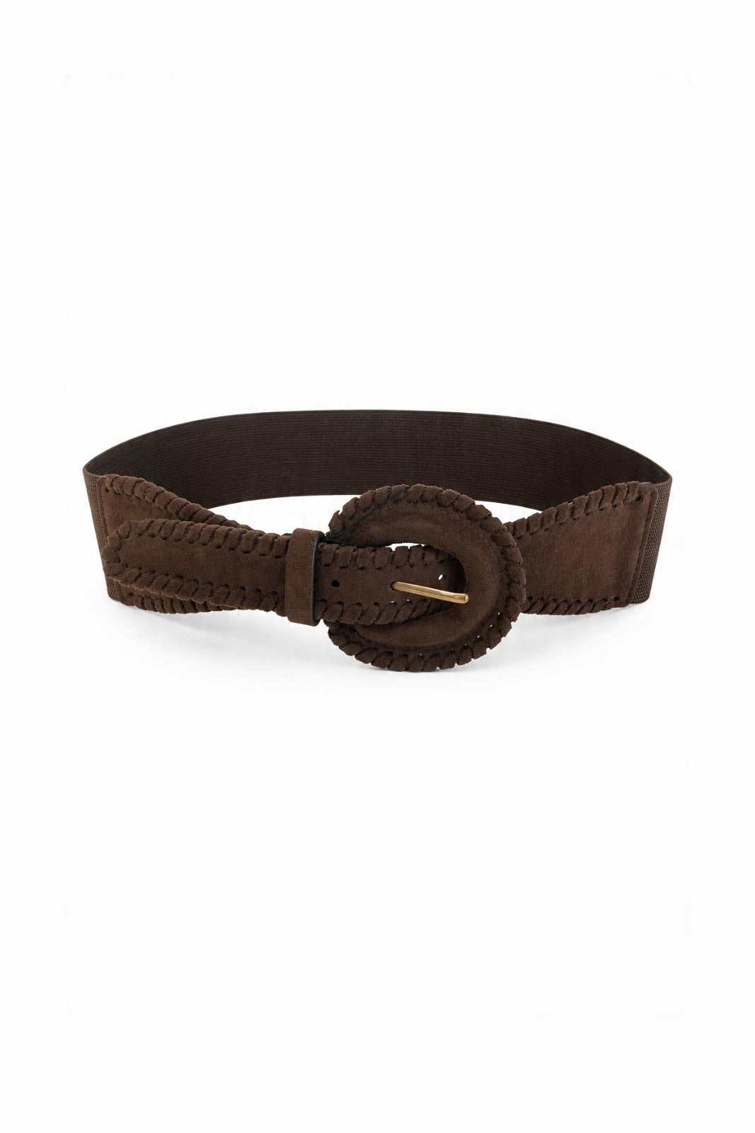Woven Elasticated Round-Buckle Belt wholesale - image 1