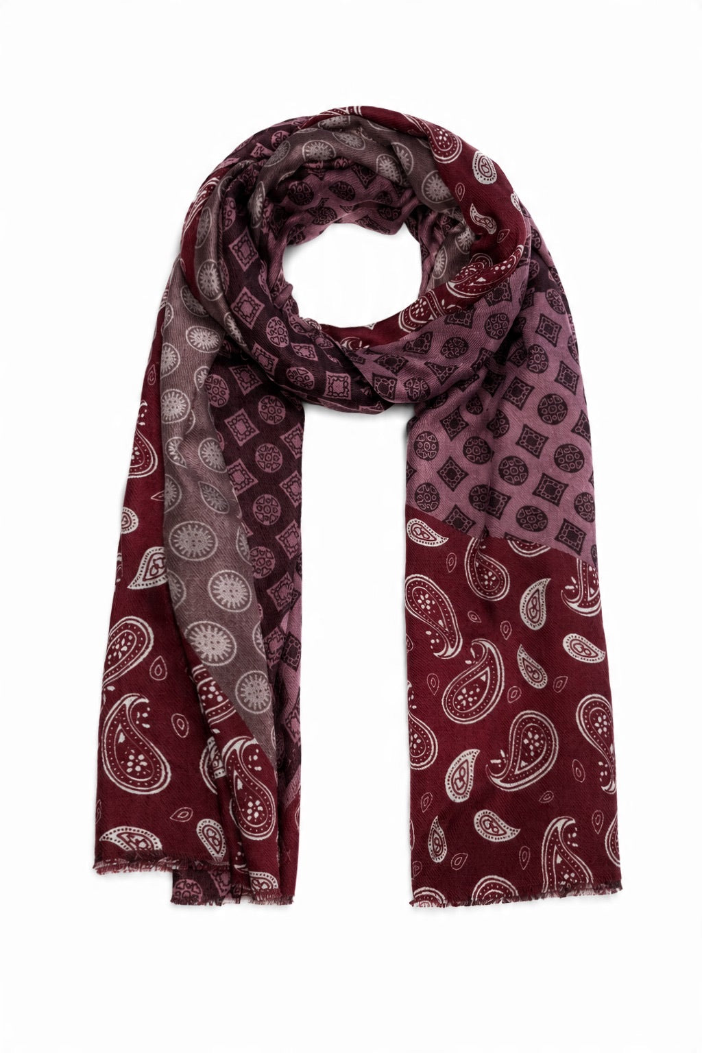 Paisley Patchwork viskozes maisījuma šalle — 1. attēls