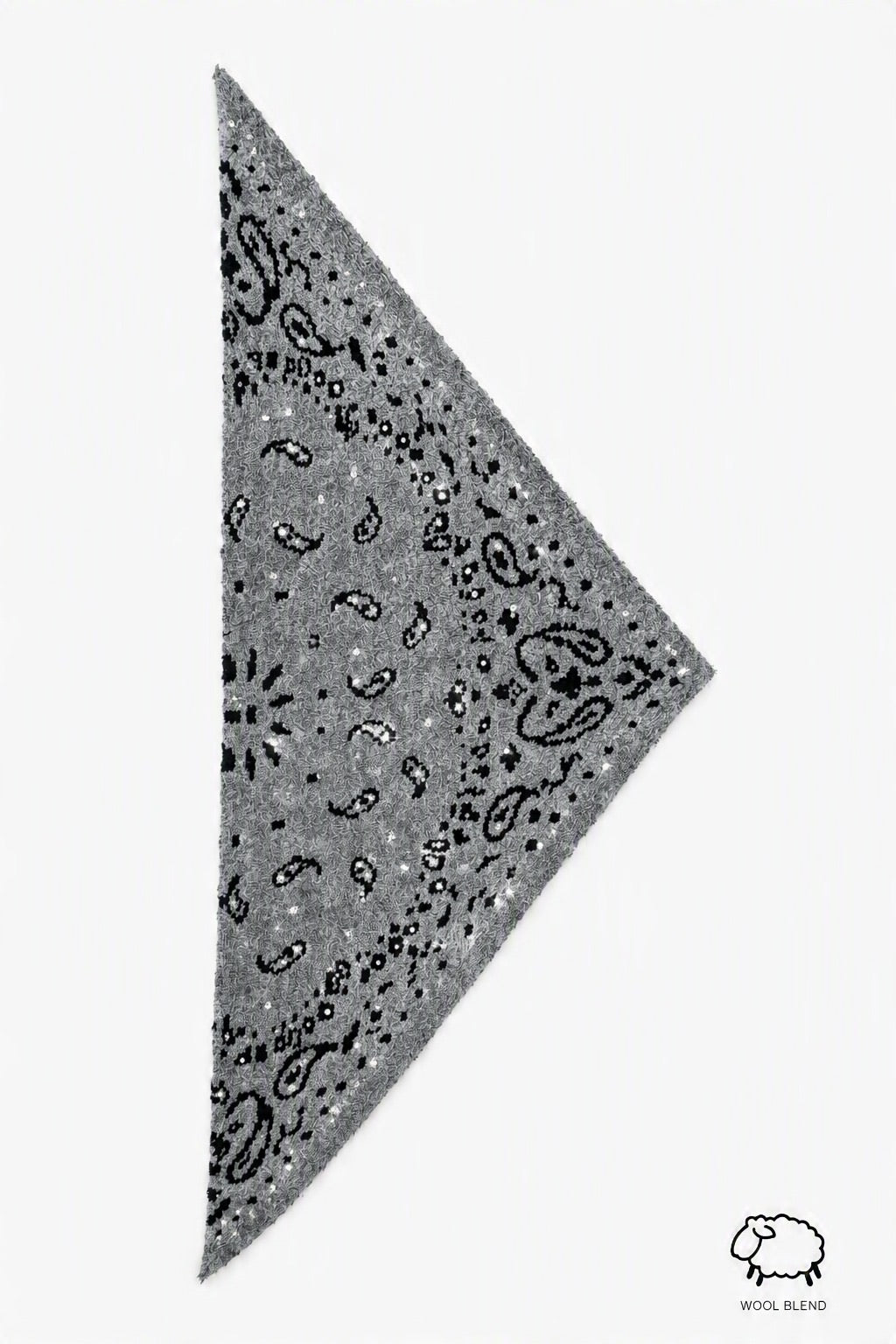 Τριγωνικό κασκόλ Bandana-Print Wool-Blend χονδρική - εικόνα 1