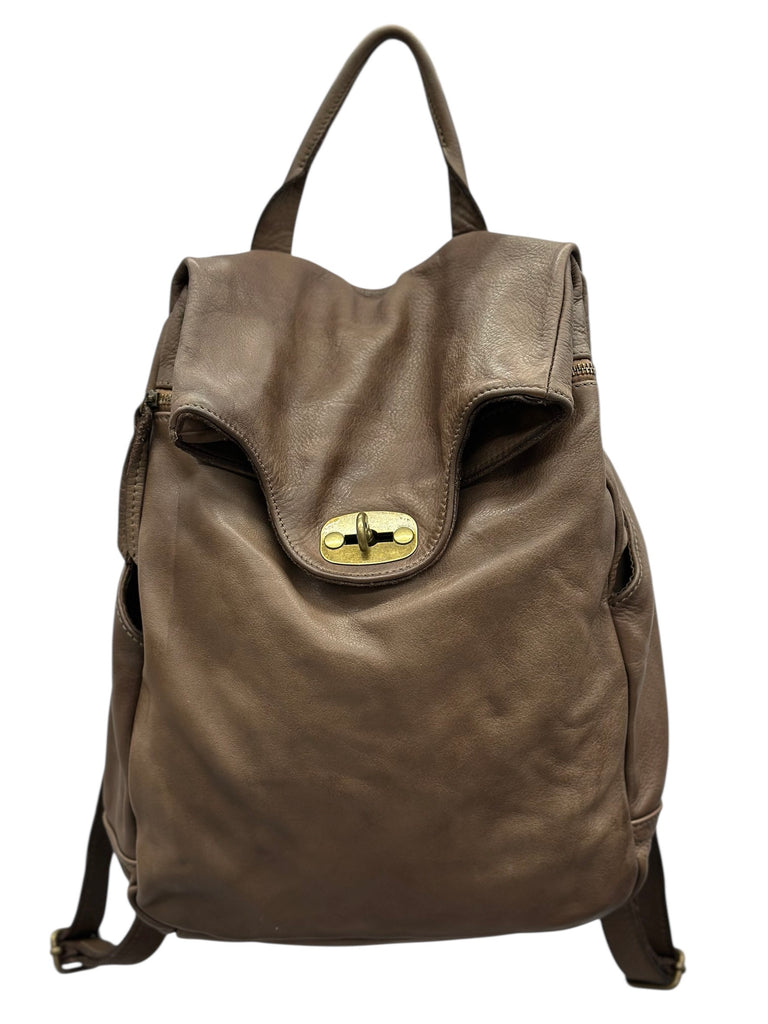 Vintage leather flap backpack wholesale – LEIVIP