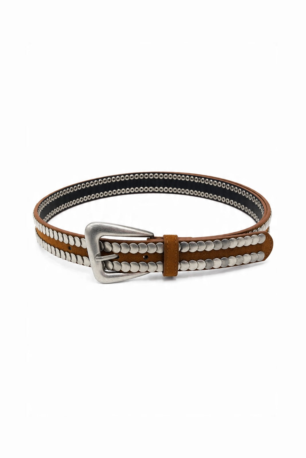 Studded Mixed-Leather Belt wholesale - image 1