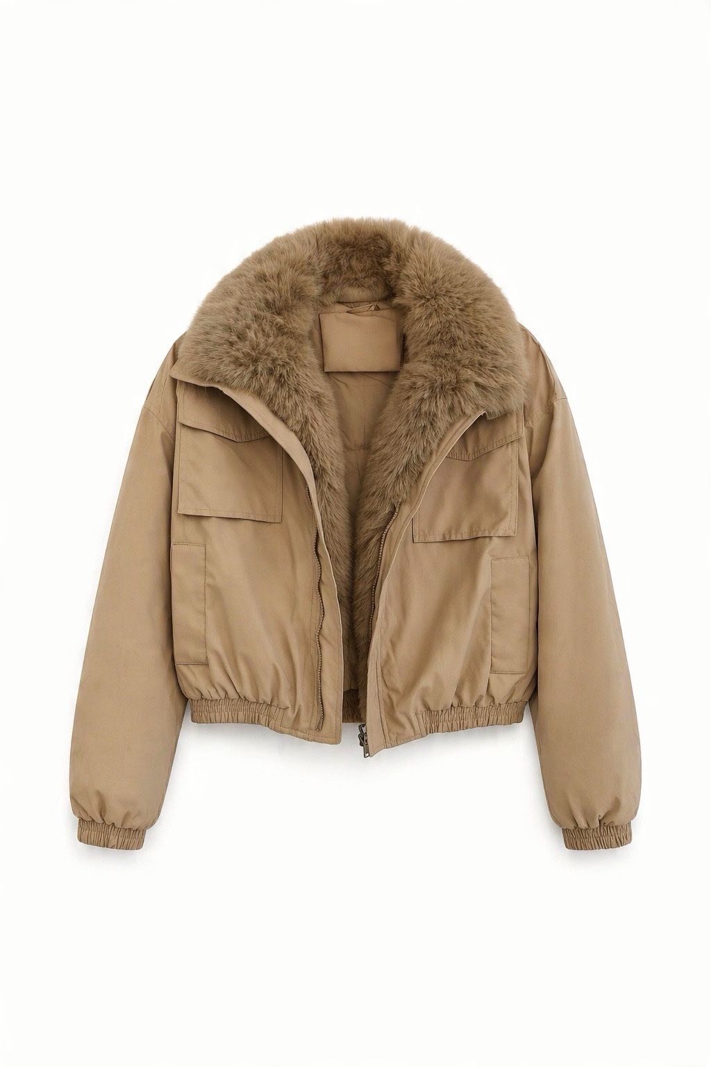 Χονδρικό μπουφάν με γιακά Faux-Fur Reversible Bomber - εικόνα 1