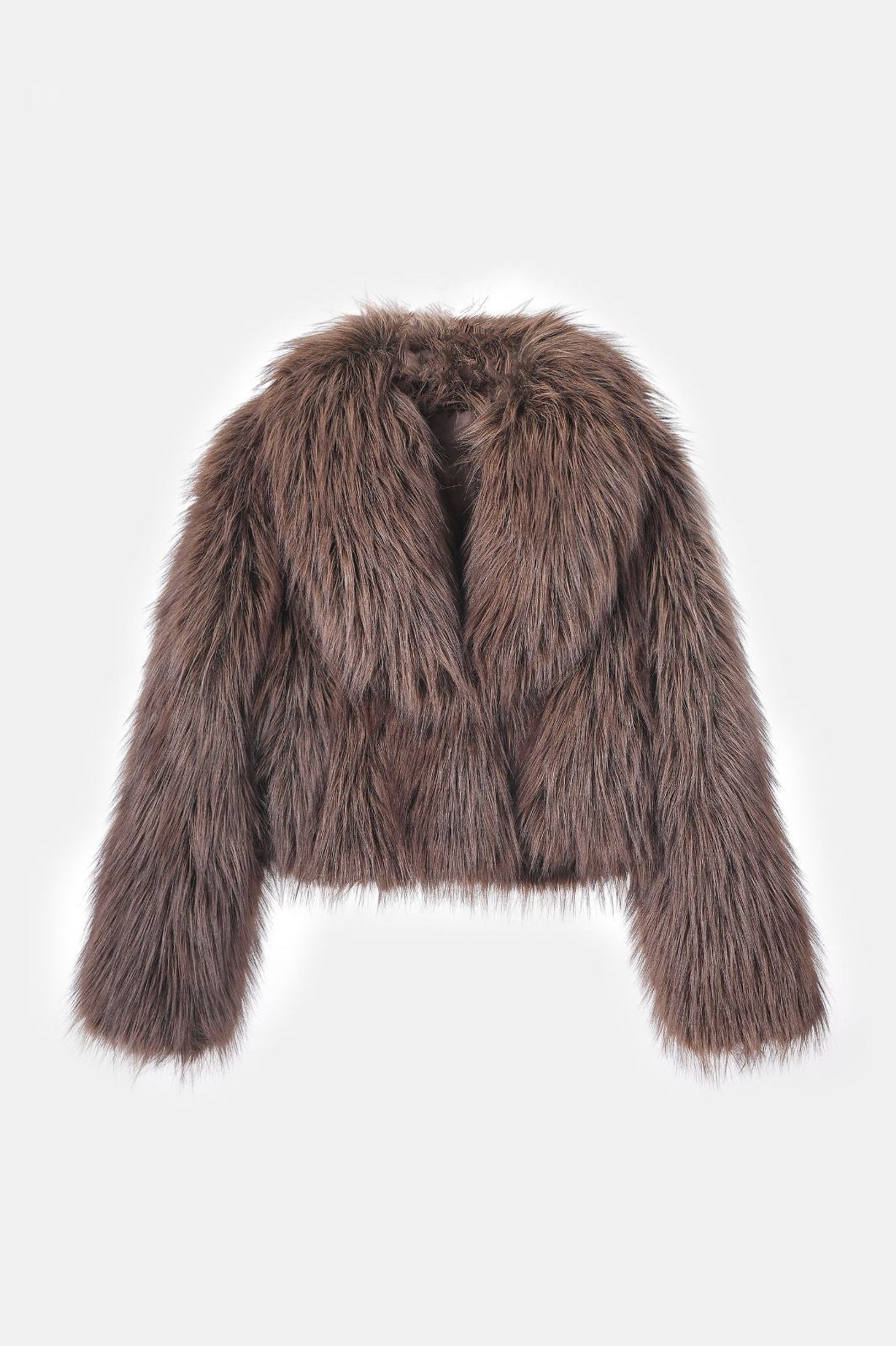 Shaggy Faux-Fur Cropped Jacket wholesale - image 1