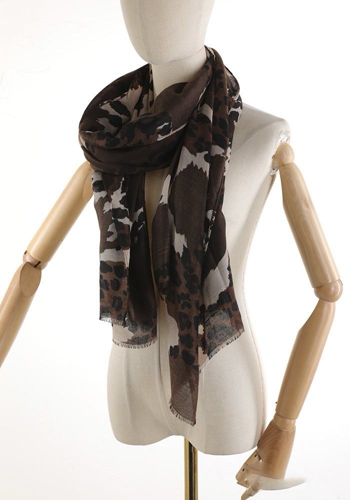 Animal-Print Lightweight Scarf wholesale - image 1