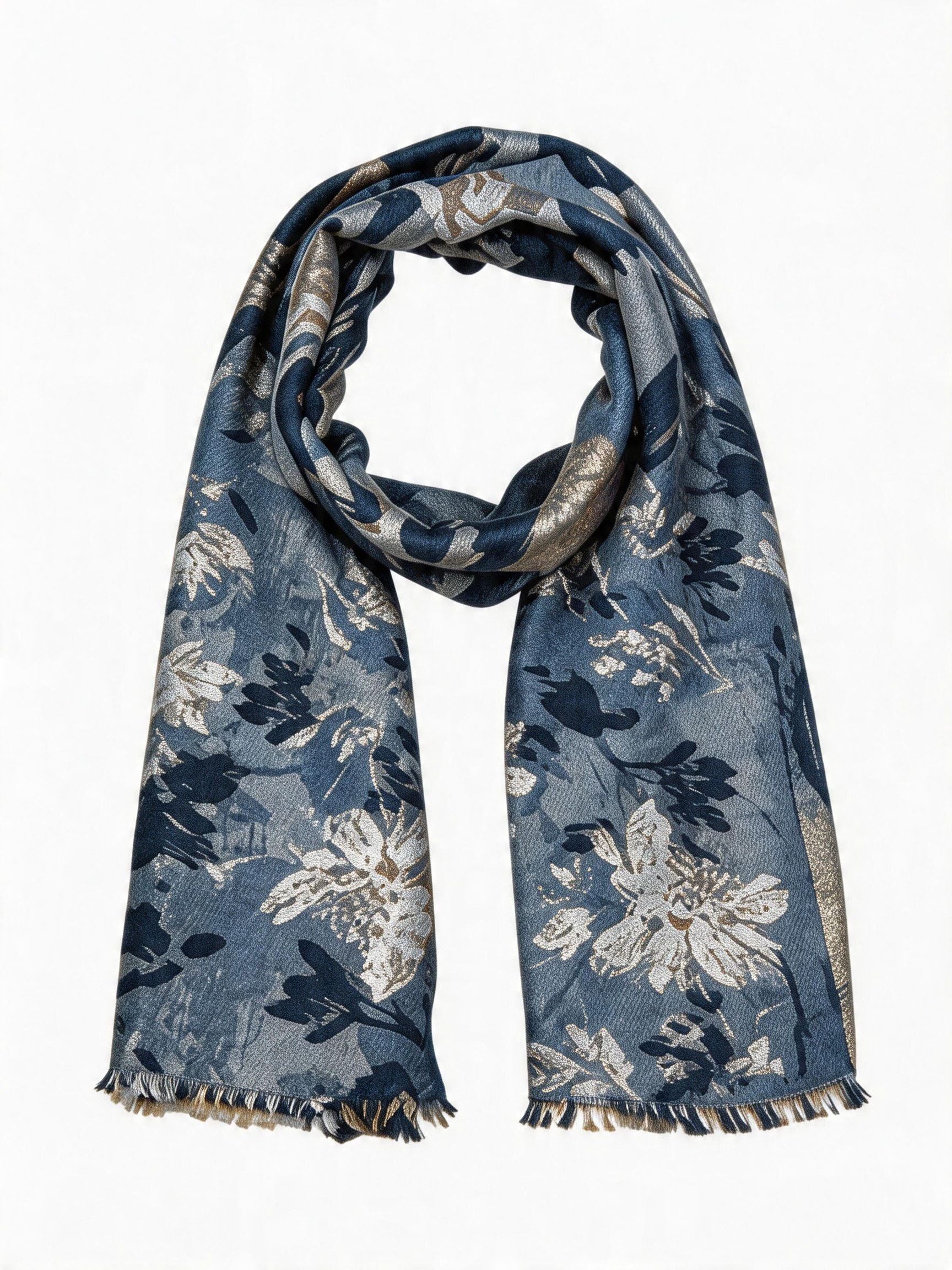 Botanical Bird-Print Scarf wholesale - image 1
